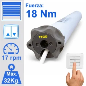 Motor de persiana marca TTGO 1817 de maniobra por interruptor