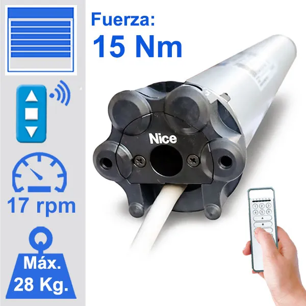 Motor de la marca Nice con mando a distancia referencia Fit 1517