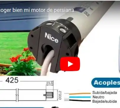 Cómo escoger el motor que necesito para mi persiana