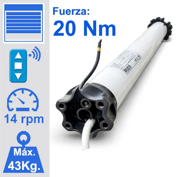 Motor de la marca Elero RolTop 20 para mondoa a distancia