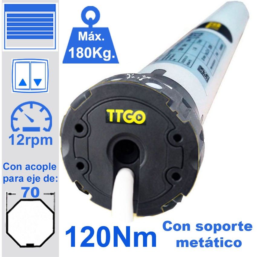 Motor para grandes y pesadas persianas TG 12012
