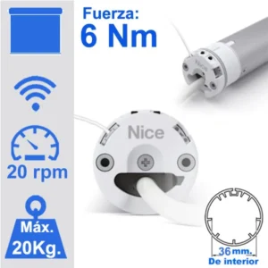 Motor marca Nice para cortinas estor enrollable Era Inn S de 35