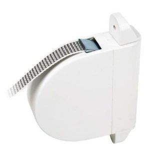 Recogedor abatible de pared para persiana con cinta de 20 o 22 de superficie