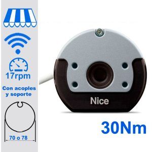 Motor para toldo marca Nice con sistema de emergenciaemergencia MH 30 Nm.
