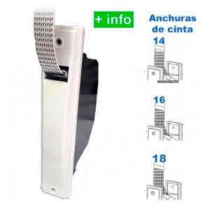 Recogedor de cinta semi empotrado para persiana monoblok compacto