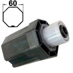 Capsula para persiana con eje de 60 con muelle y cojinete