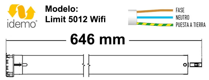 Dimensiones del motor Idemo Limit wifi 5012