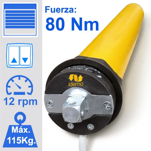 Motor para grandes persiana de un máximo de 115 Kg. Referencia Star 8012