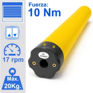 Motor para persiana con eje de 40 de maniobra por interruptor de pared