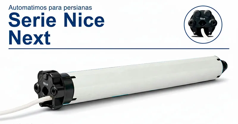 Motores para persianas, toldos y cortinas Nice Next