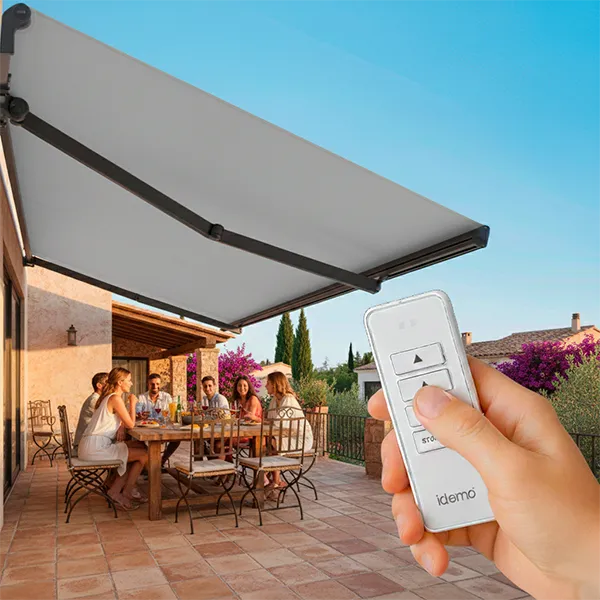 Motores marca Idemos para grandes toldos de tu terraza